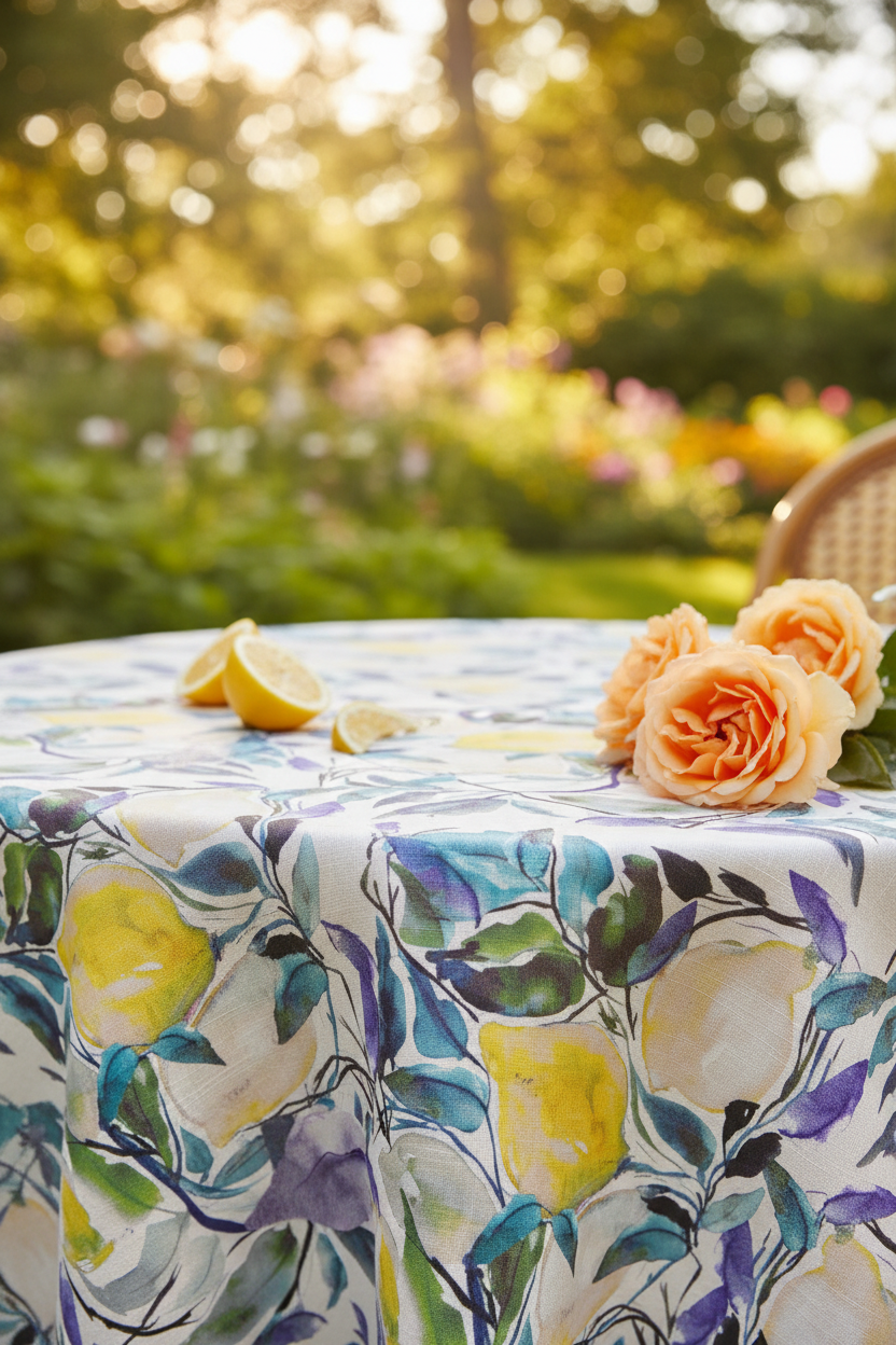 FR004 Just Lemon Vintage Peach Fabric