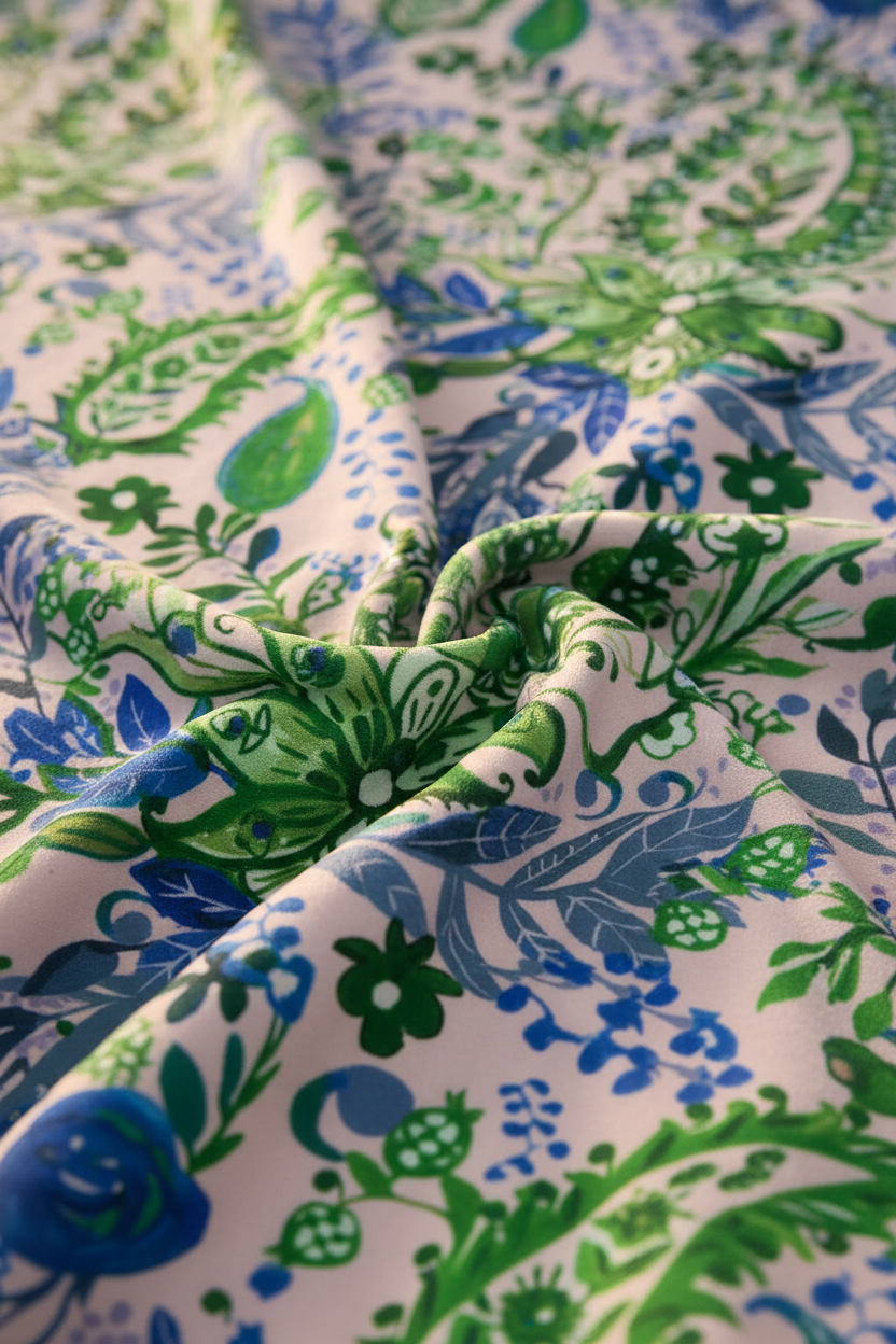 PA002 - Sammetyg närbild draperat