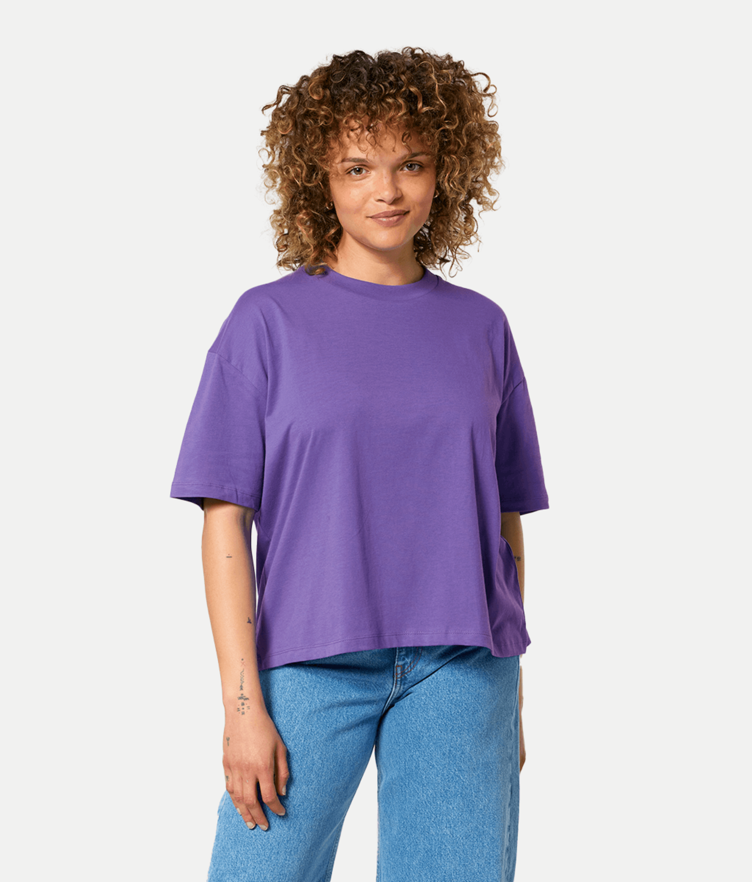 Rose Blossom Relaxed Fit T-Shirt - Organic  100% Cotton