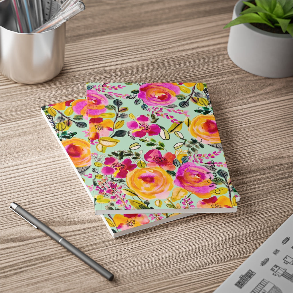 CALIFORNIA ROSES | Softcover Notebook, A5 |