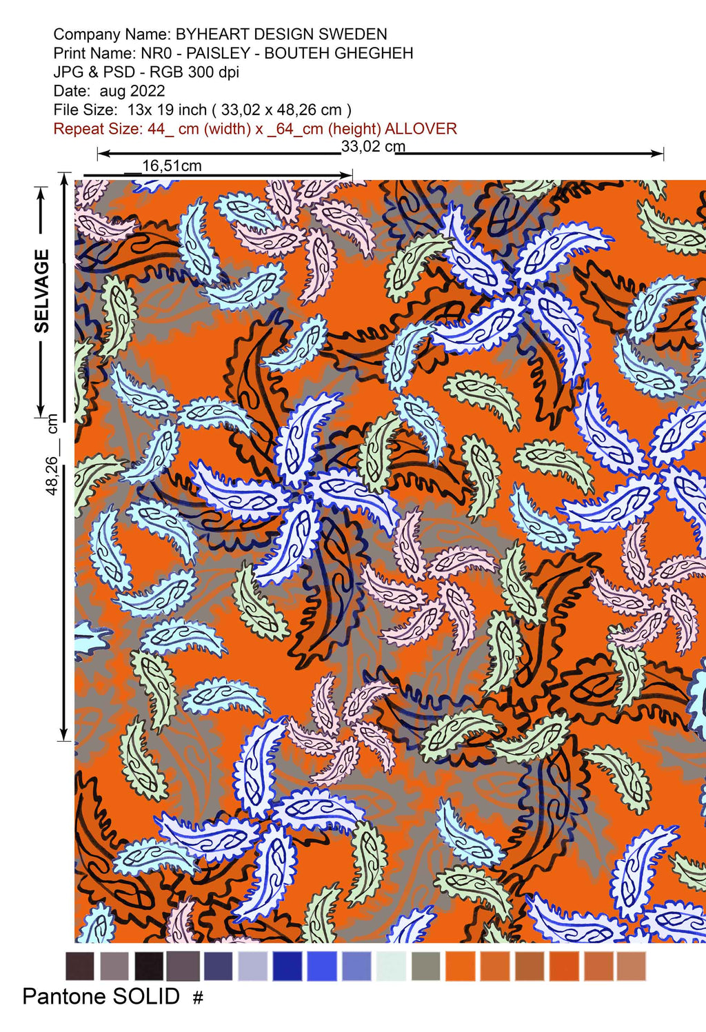 BOUTE, PAISLEY || Original Print & Pattern