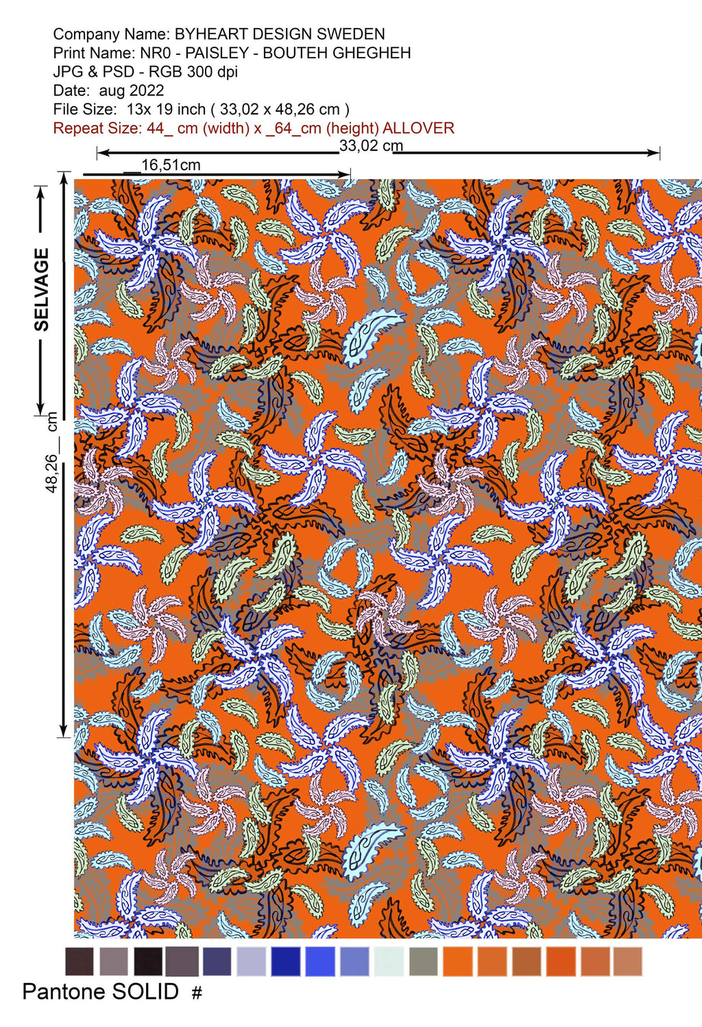 BOUTE, PAISLEY || Original Print & Pattern
