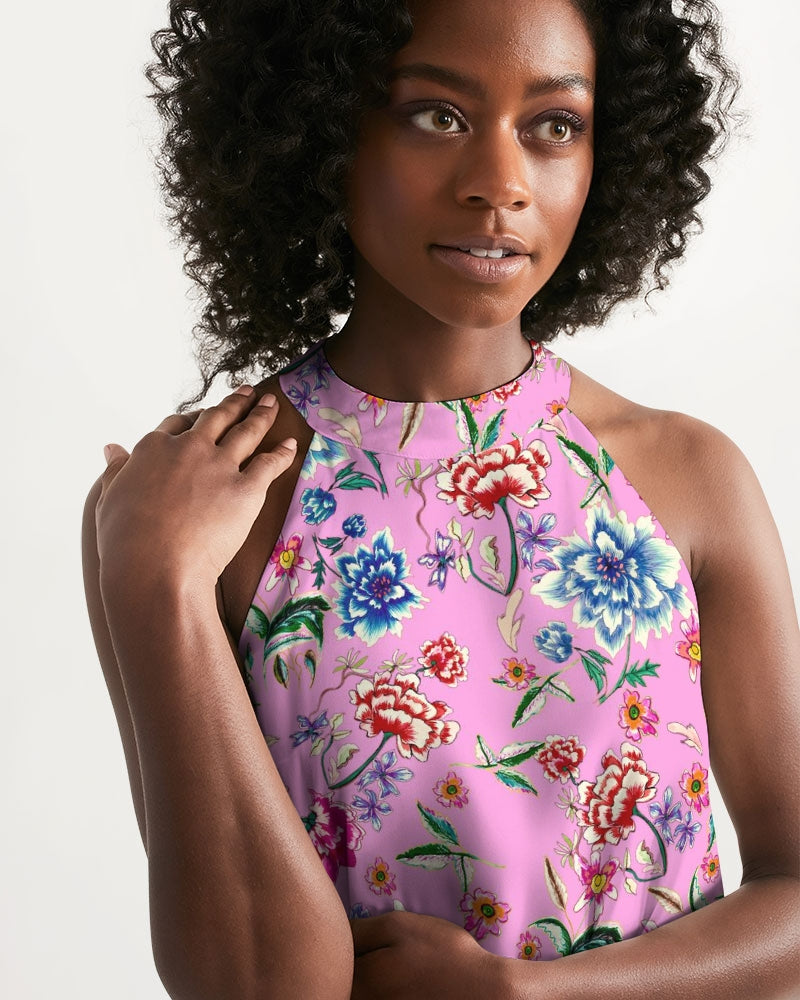 AMORE PINK  || Women's Halter Dress