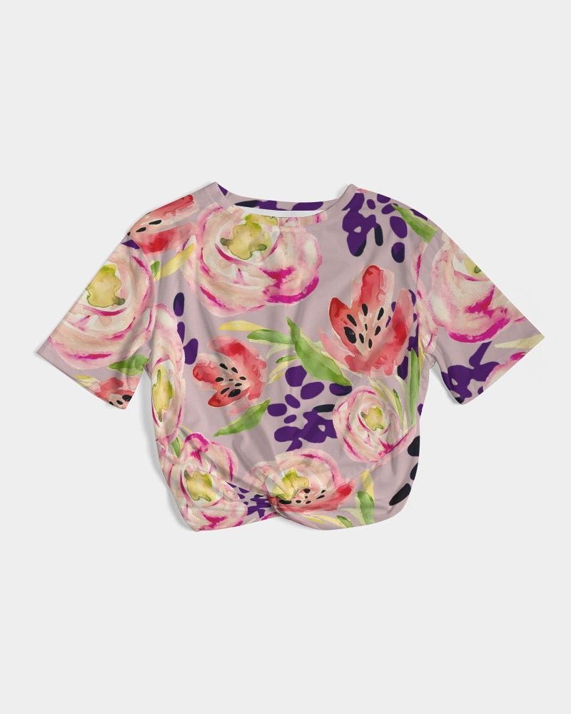 TULIP  THE PERFECT LOVE Women's Twist-Front Cropped Tee