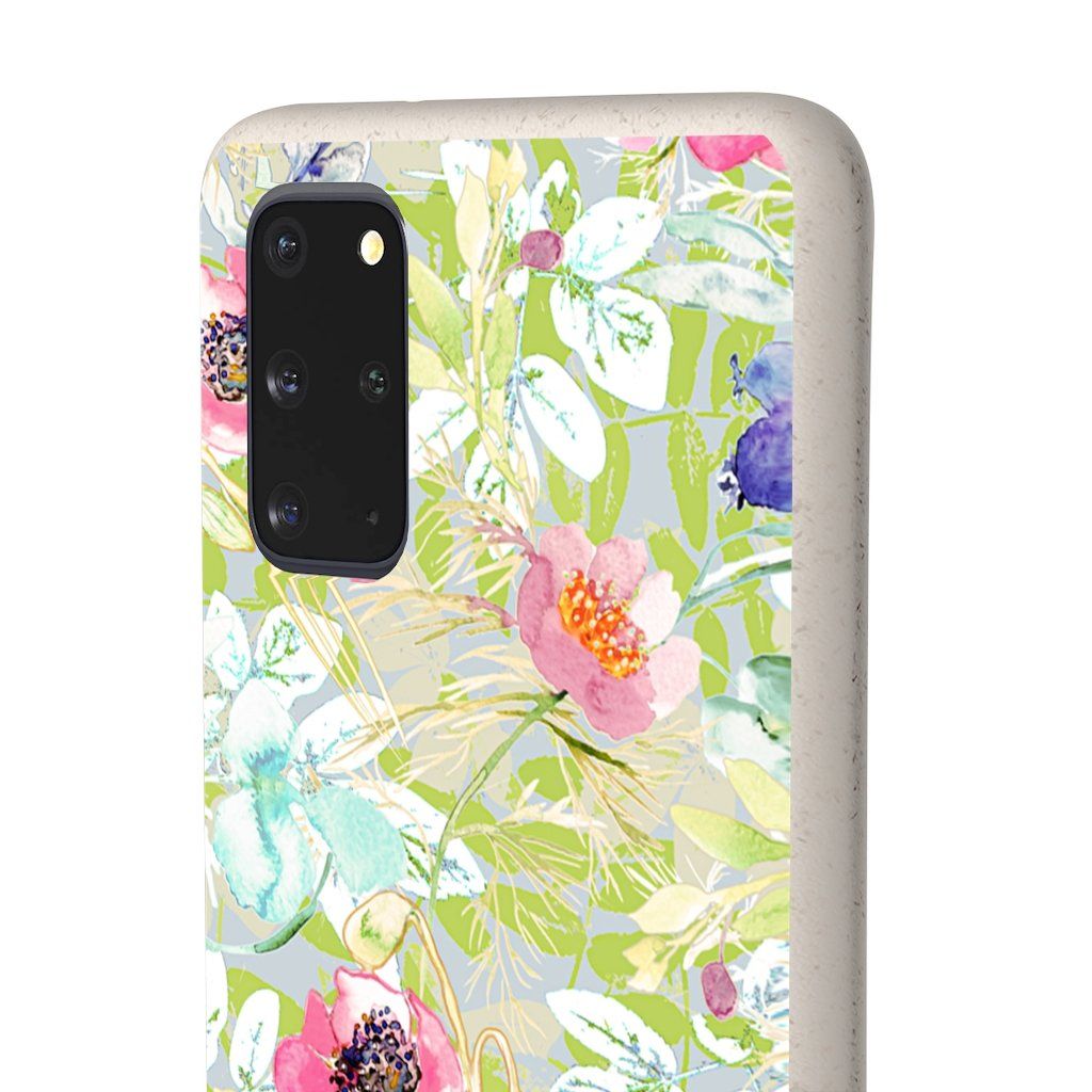 Biodegradable Case || BLUE BLOMS IN GOLLESTAN GARDEN || 