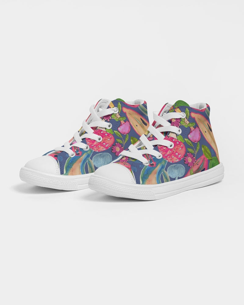 banana  Kids Hightop Canvas Shoe