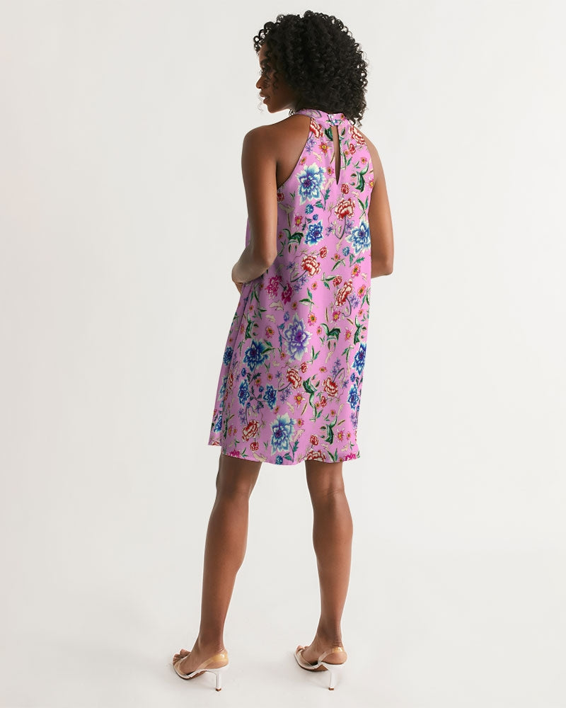 AMORE PINK  || Women's Halter Dress