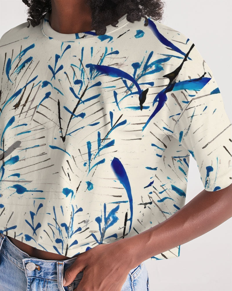 MOONLIGHT BRANCH  || Women's Lounge Cropped Tee
