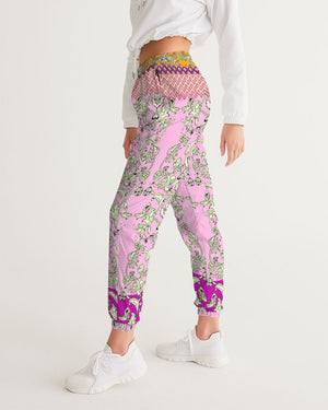 Open image in slideshow, MIRACULOUS FLOWERS -PINK  ||Women&#39;s Track Pants
