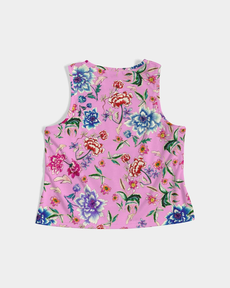 AMORE PINK Women's Cropped Tank