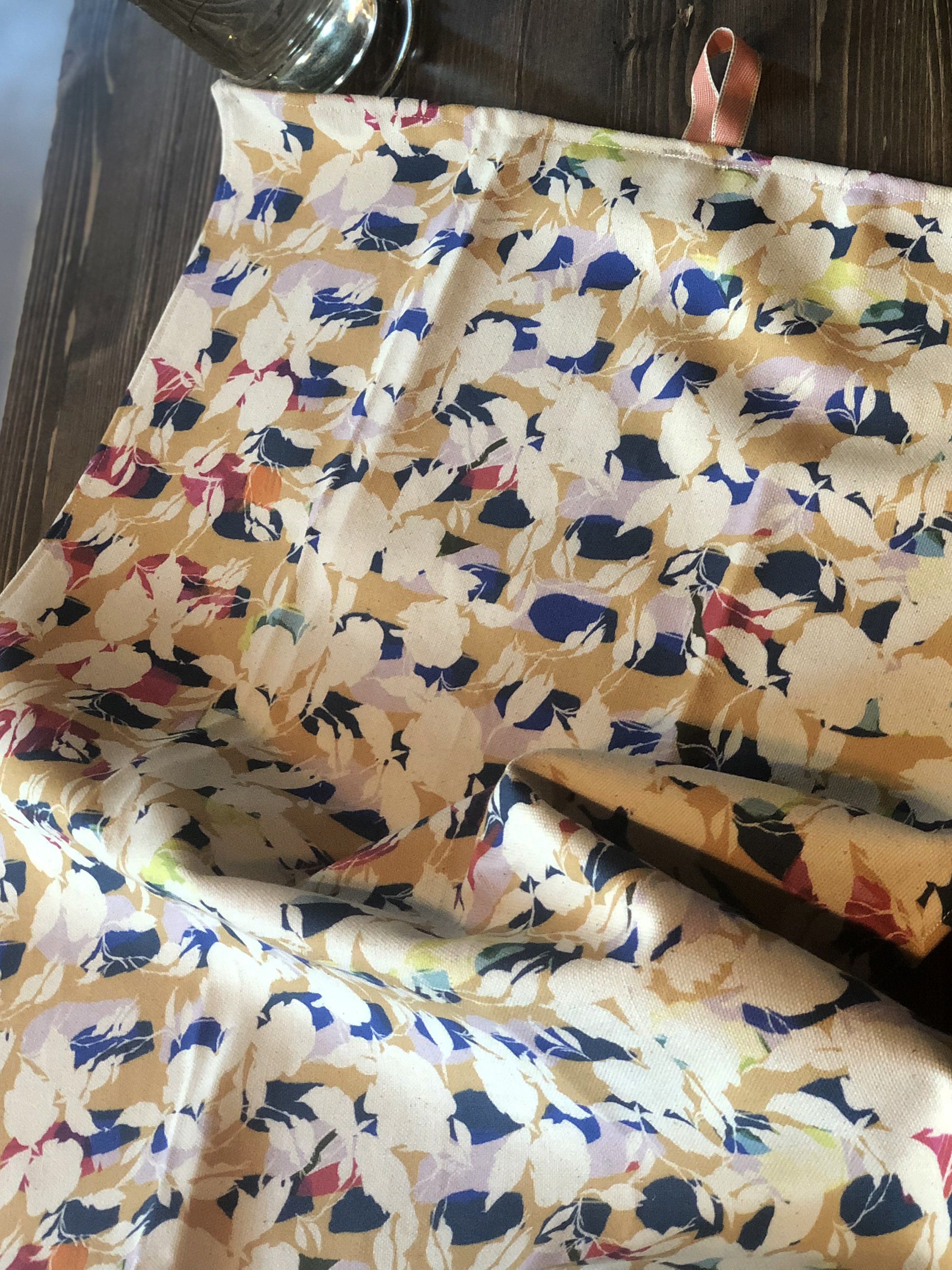 ROSES IN AUTUMN  | Organic Dish Towel | 