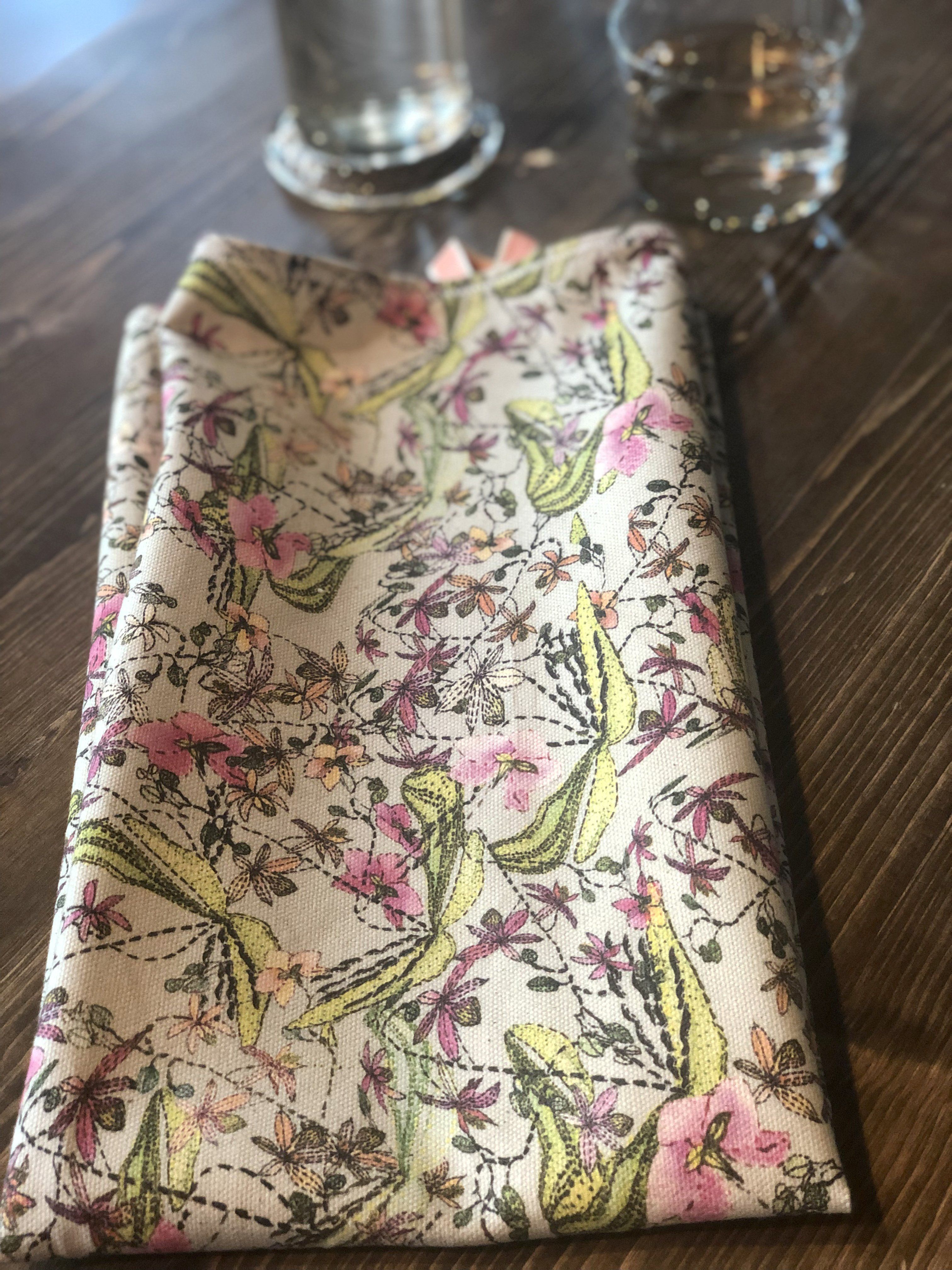 FRAGRANT ORCHIDS  | Organic Dish Towel |
