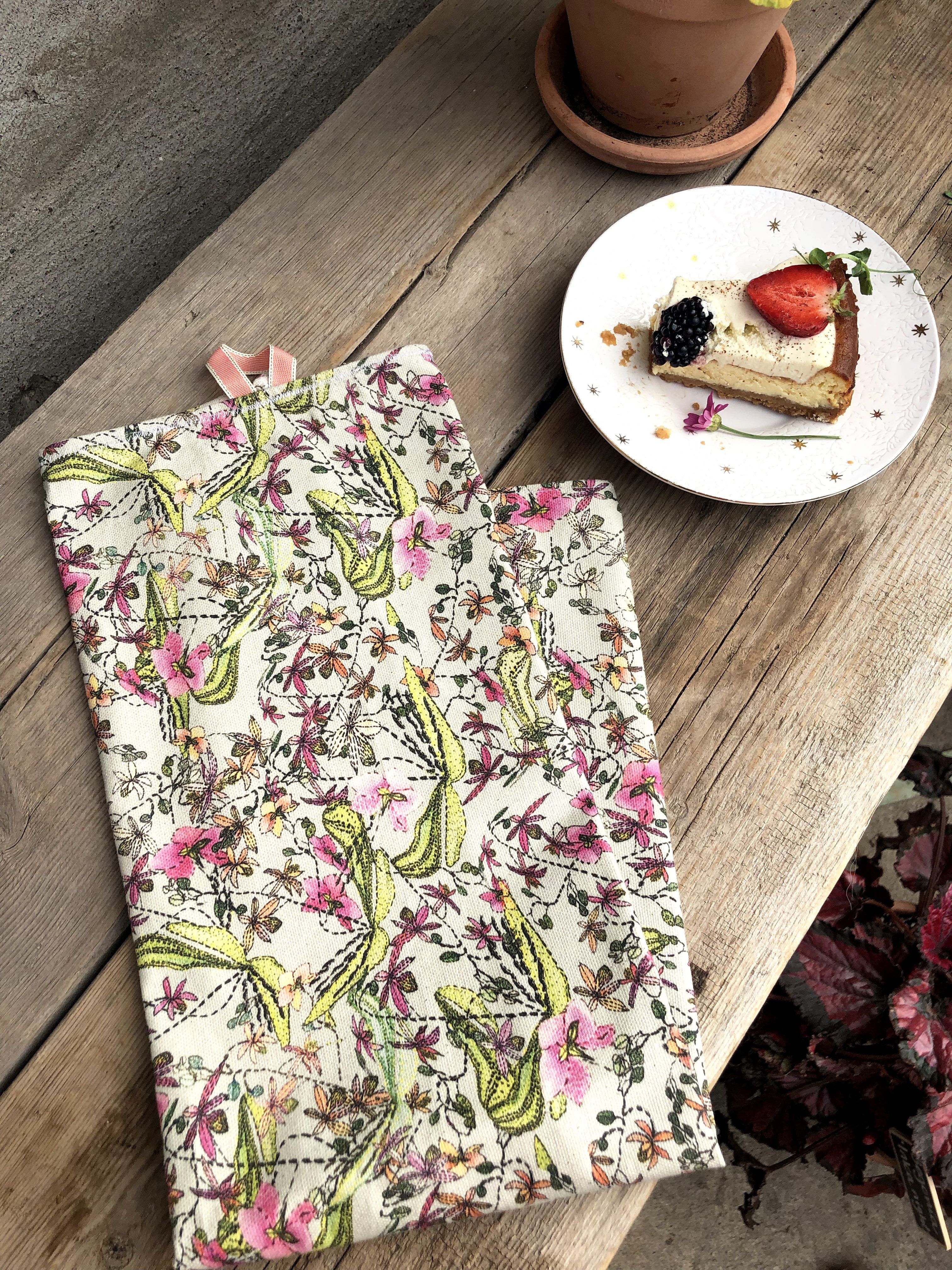 FRAGRANT ORCHIDS  | Organic Dish Towel |