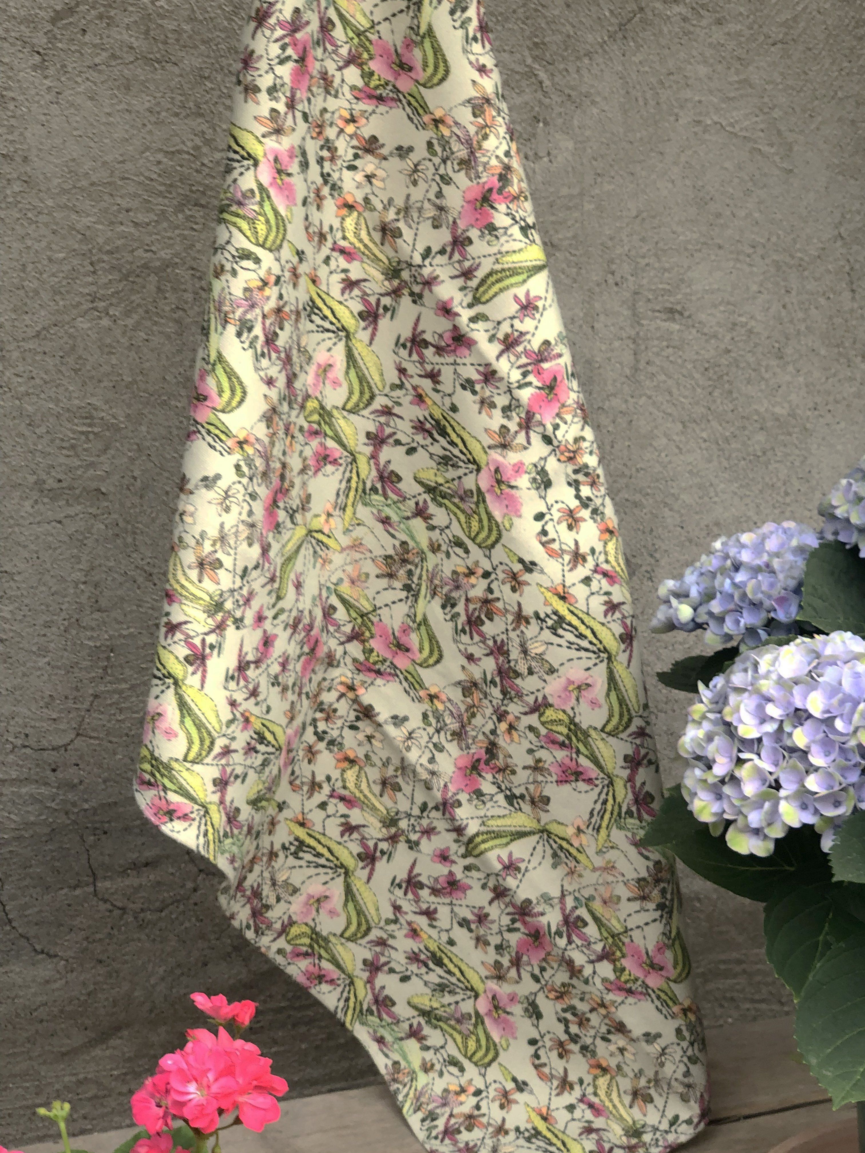 FRAGRANT ORCHIDS  | Organic Dish Towel |