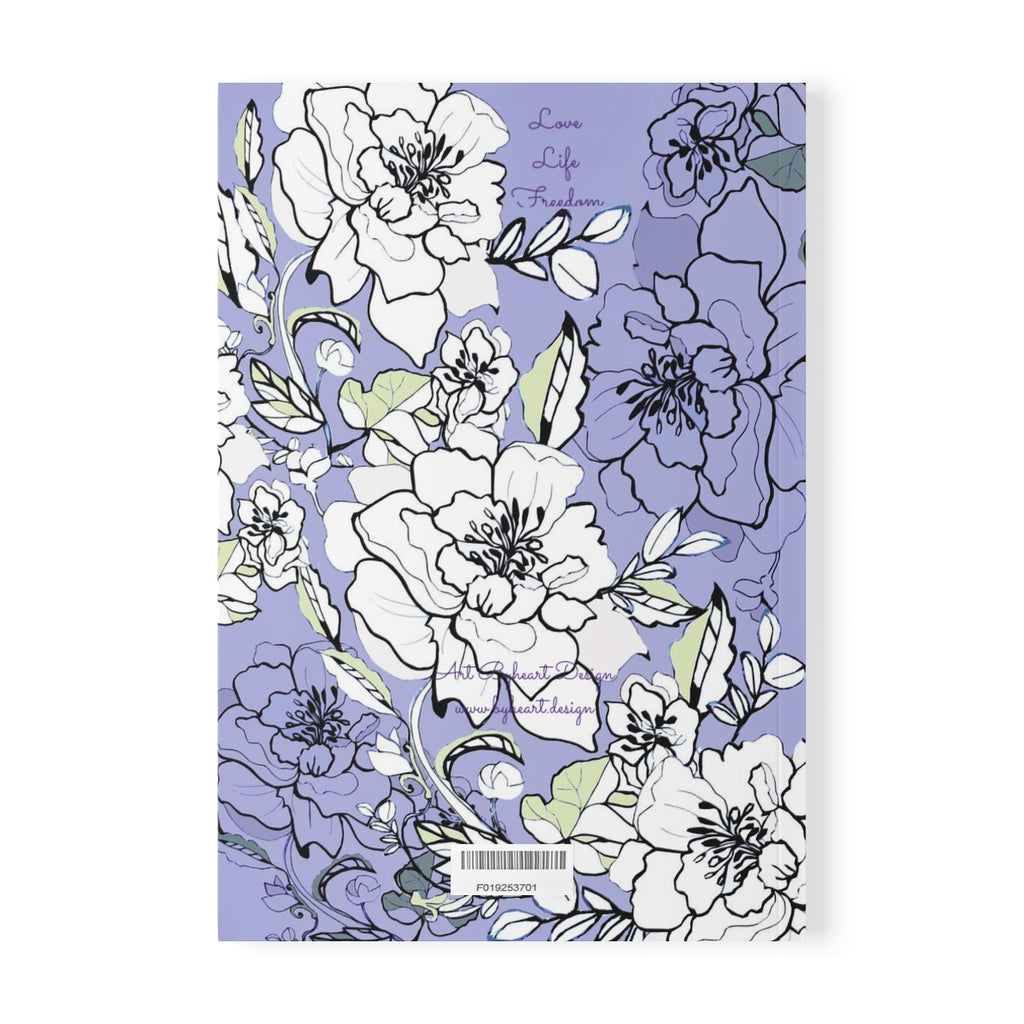 PURPLE ROSES | Softcover Notebook, A5 | 