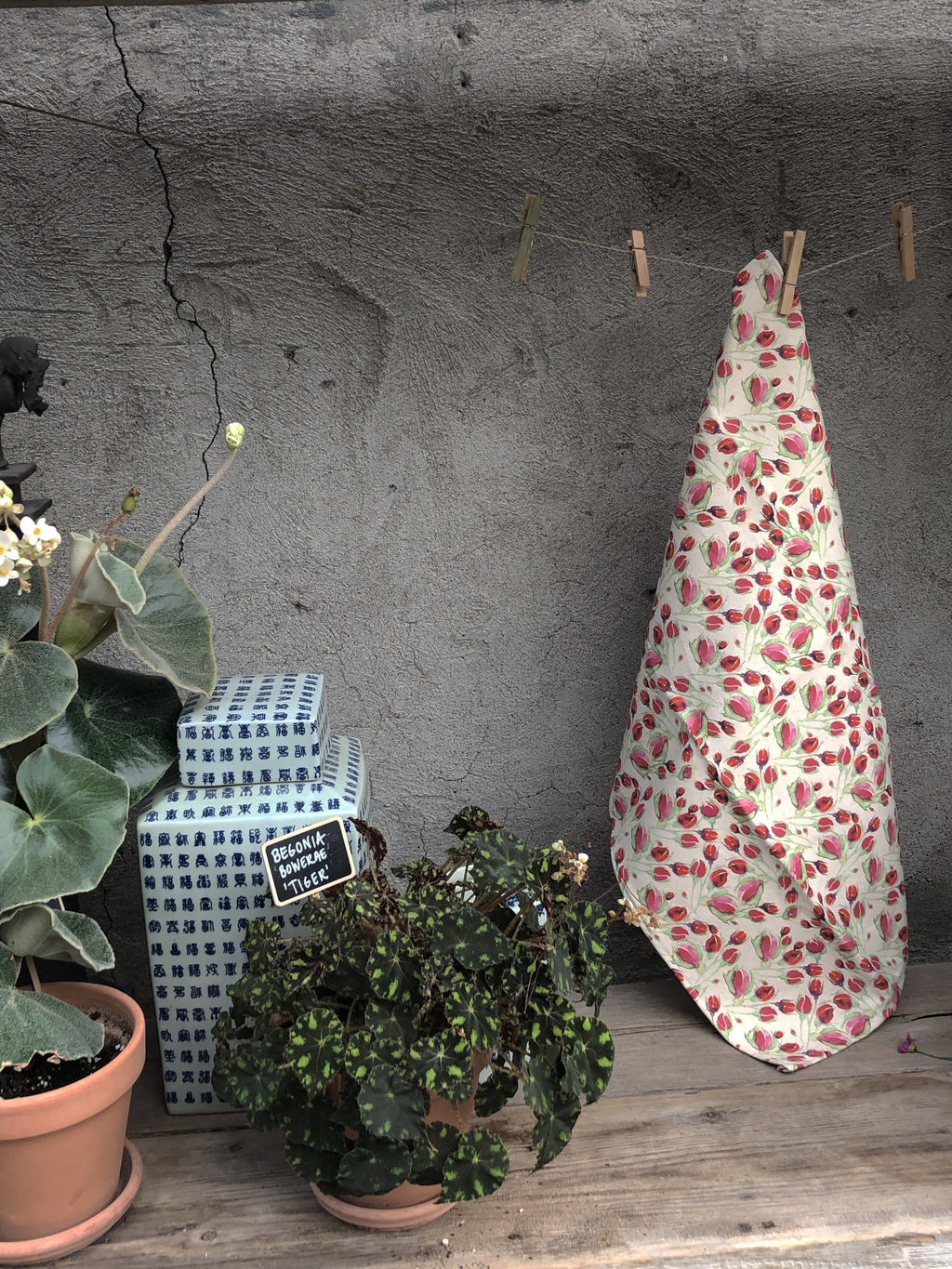 FAITHFUL ROSES | Organic Dish Towel |