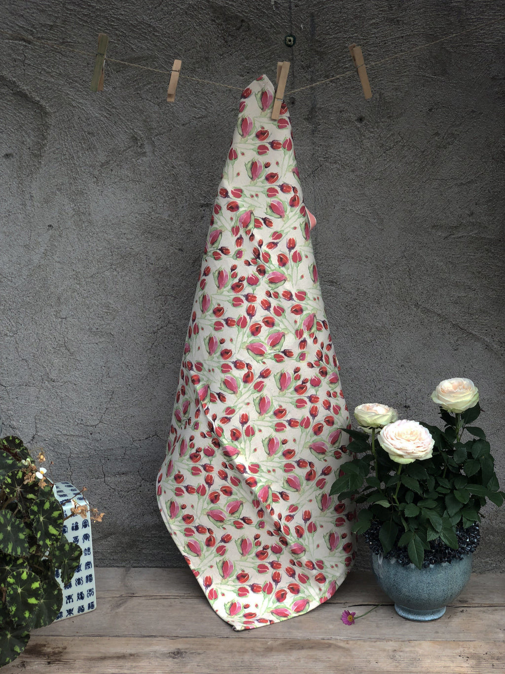FAITHFUL ROSES | Organic Dish Towel |