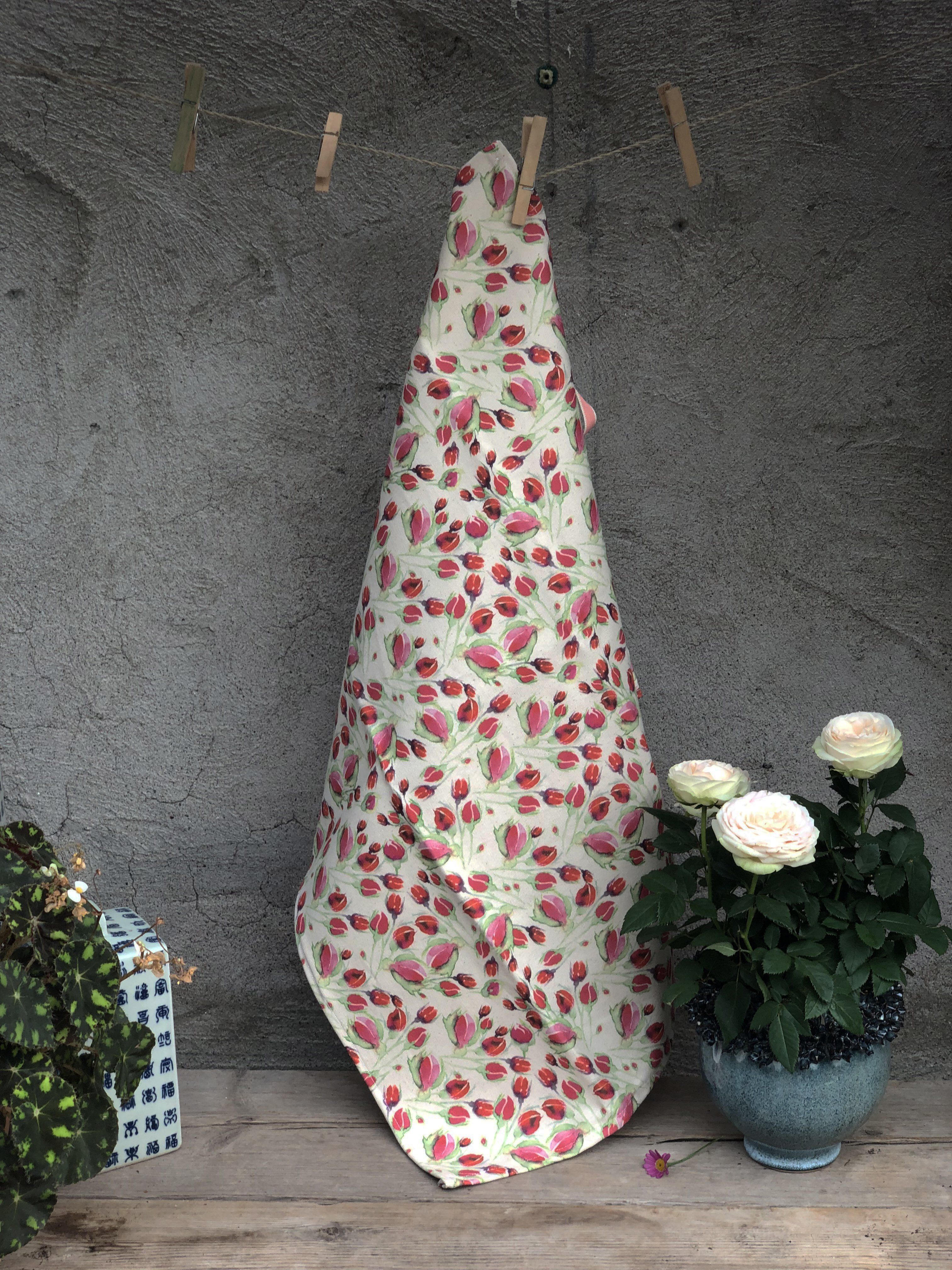 FAITHFUL ROSES | Organic Dish Towel |
