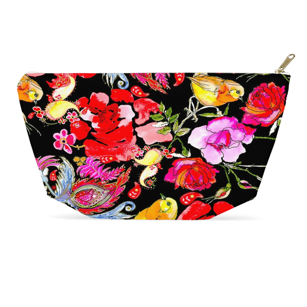 1artTo25 zip-top Cosmetic bag || Paradise Garden at night ||