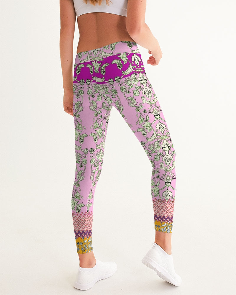 MIRACULOUS FLOWERS -PINK ||  Women's Yoga Pants
