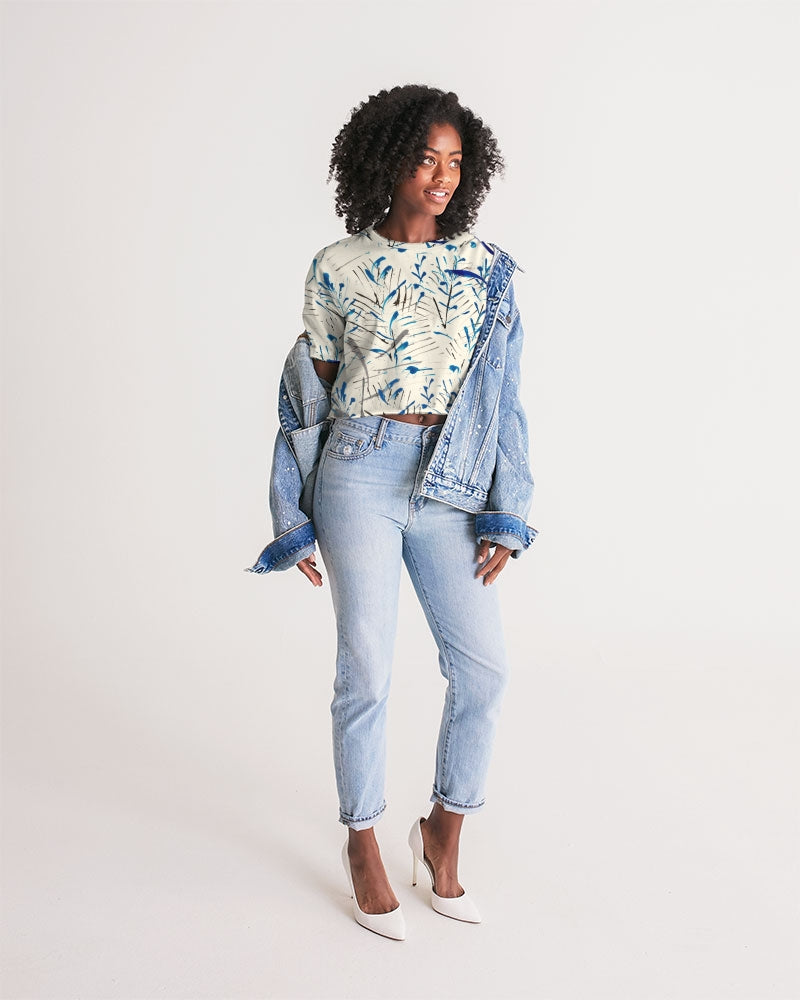 MOONLIGHT BRANCH  || Women's Lounge Cropped Tee