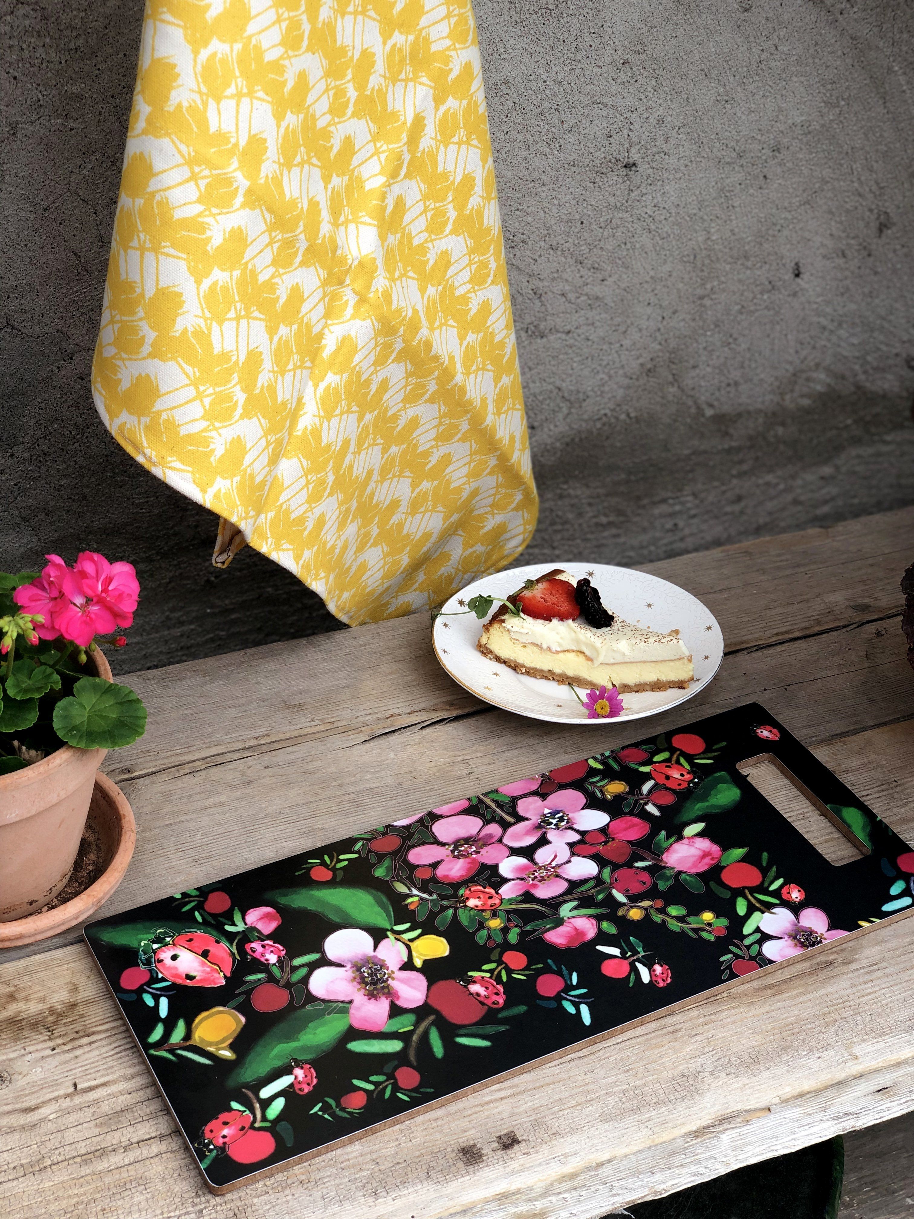 YELLOW ROSES | Organic Dish towel |