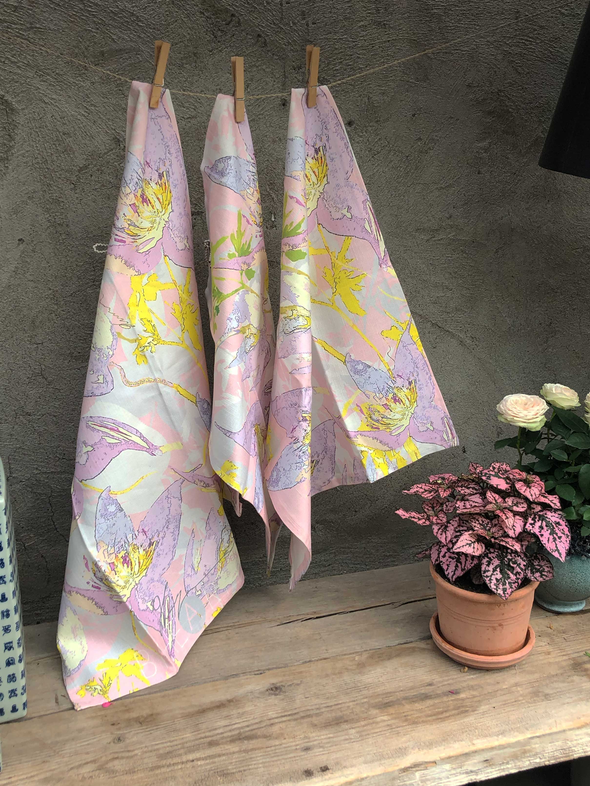 SUMMER FLOWERS | Organic Dish Towel |