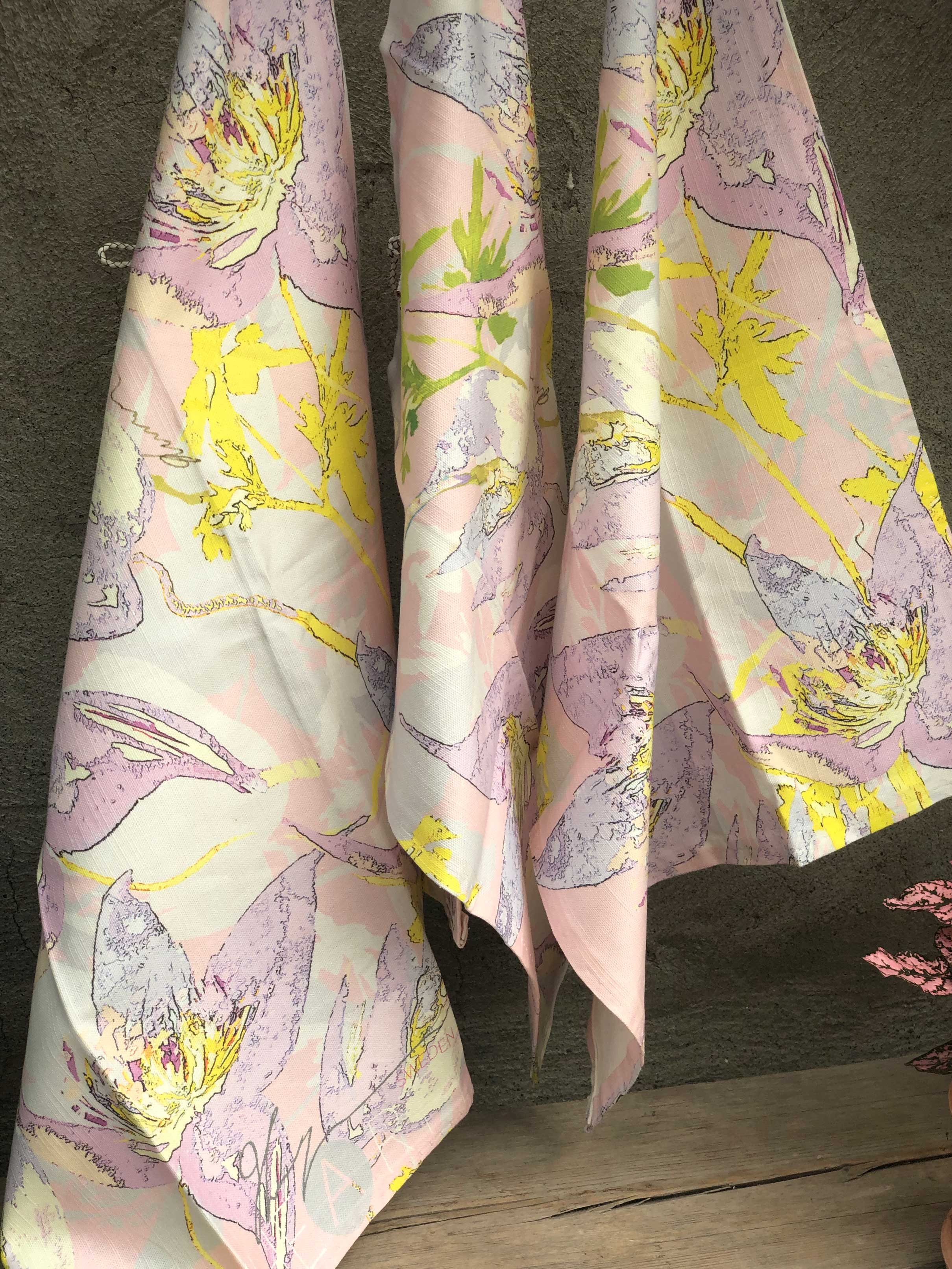 SUMMER FLOWERS | Organic Dish Towel |