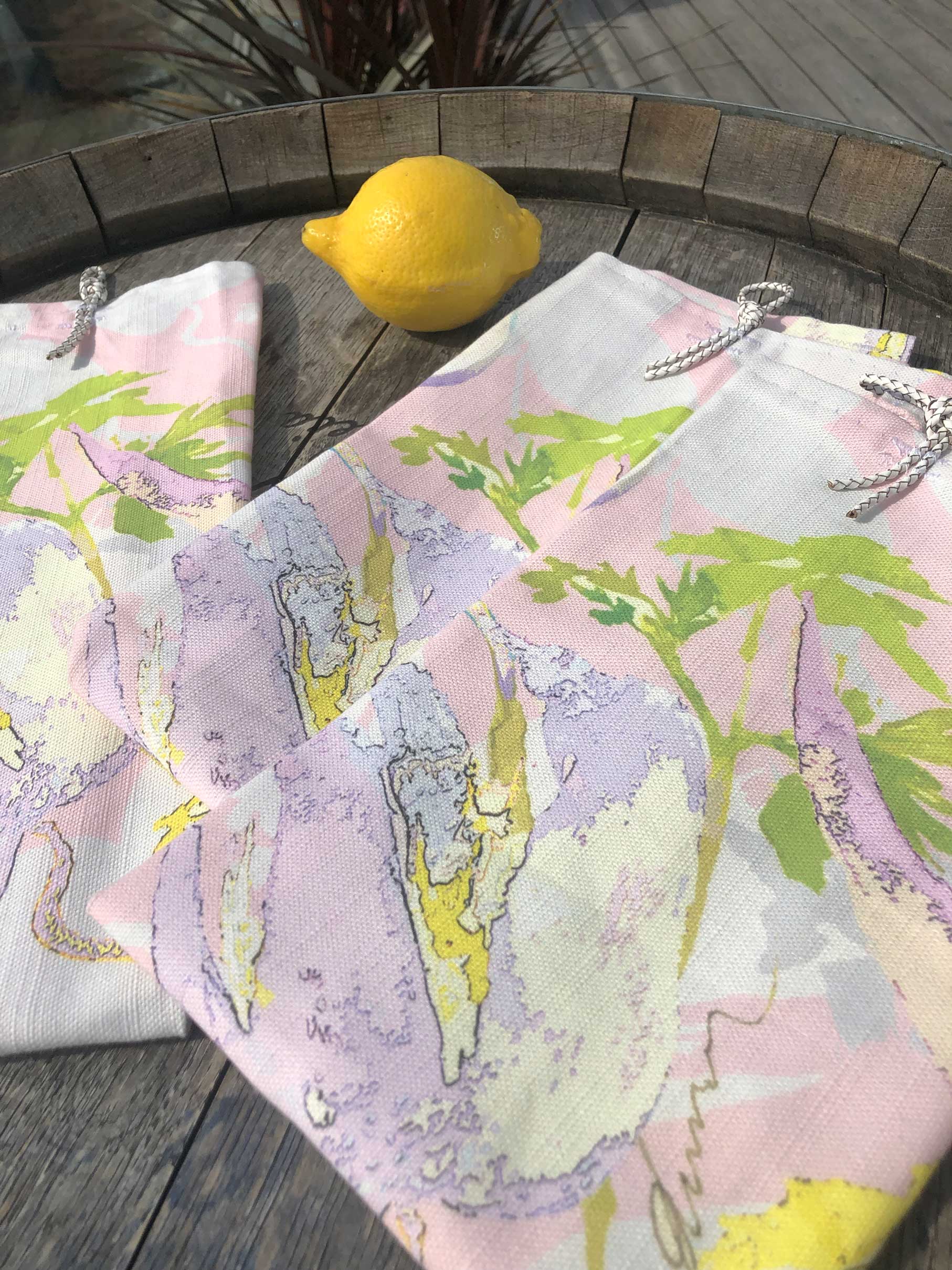 SUMMER FLOWERS | Organic Dish Towel |
