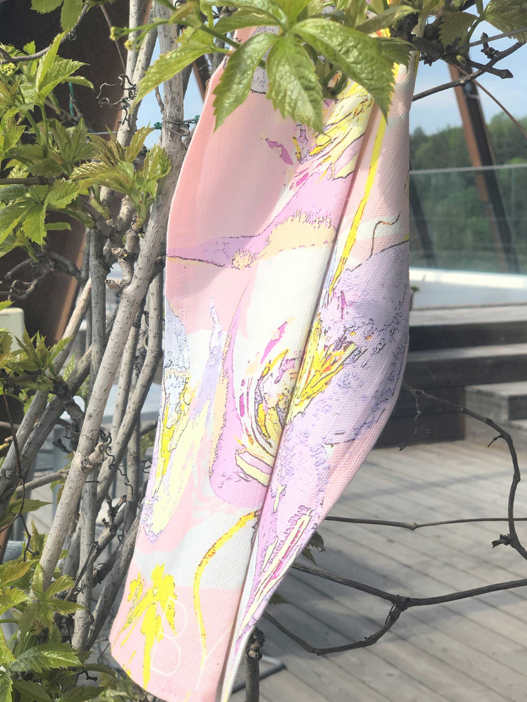 SUMMER FLOWERS | Organic Dish Towel |