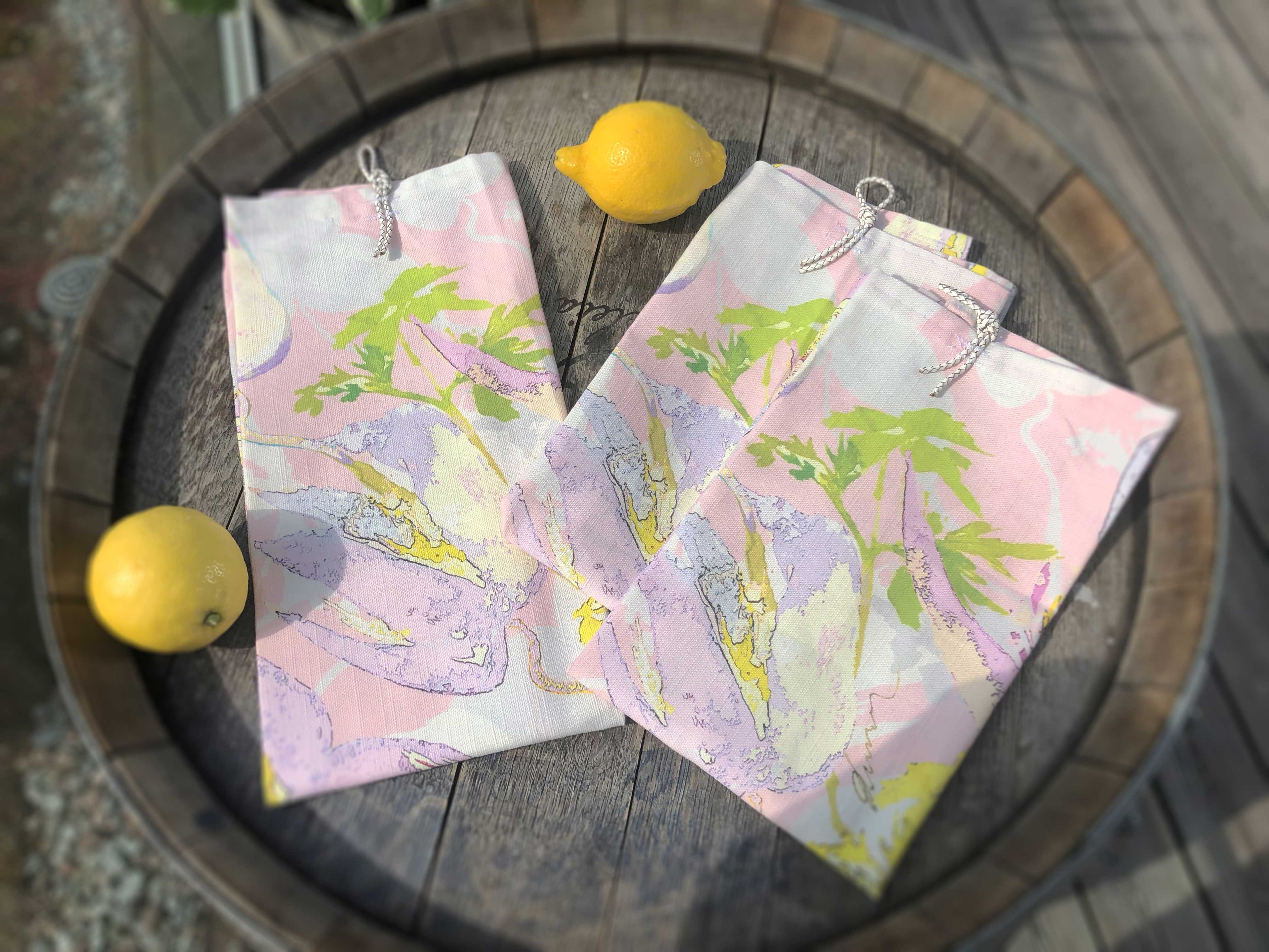 SUMMER FLOWERS | Organic Dish Towel |