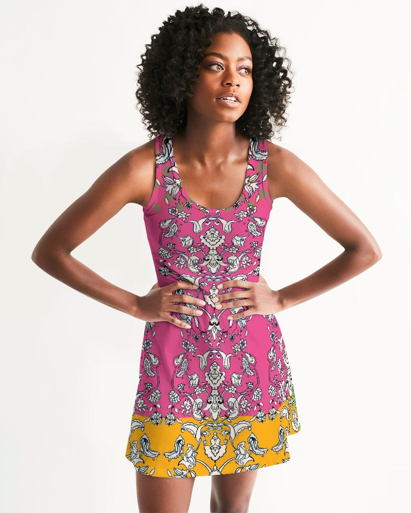 MIRACULOUS FLOWERS -PINK || Women's Racerback Dress