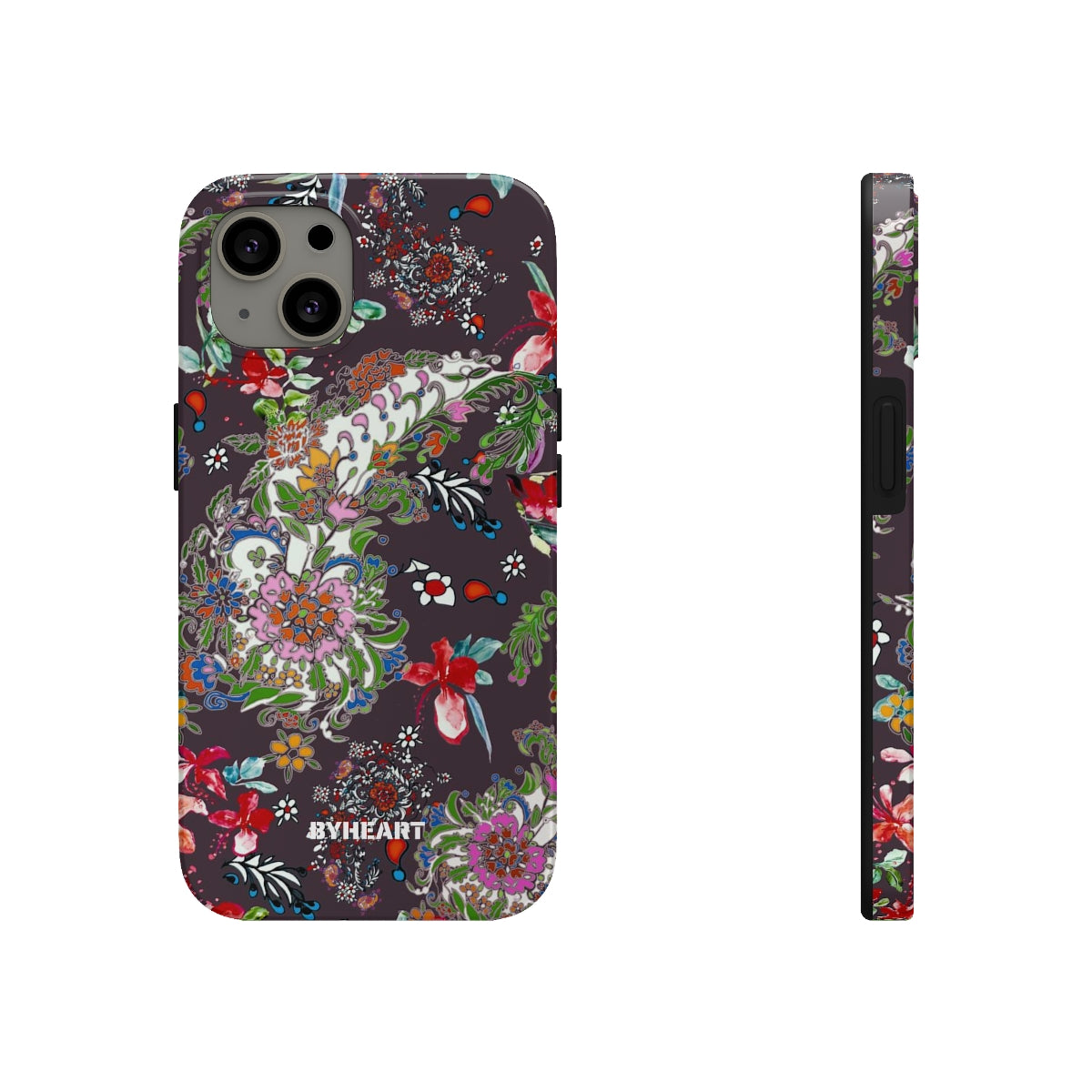 BLACK PAISLEY FLOWERS, ISFAHAN  | Tough Phone Cases, Case-Mate | 
