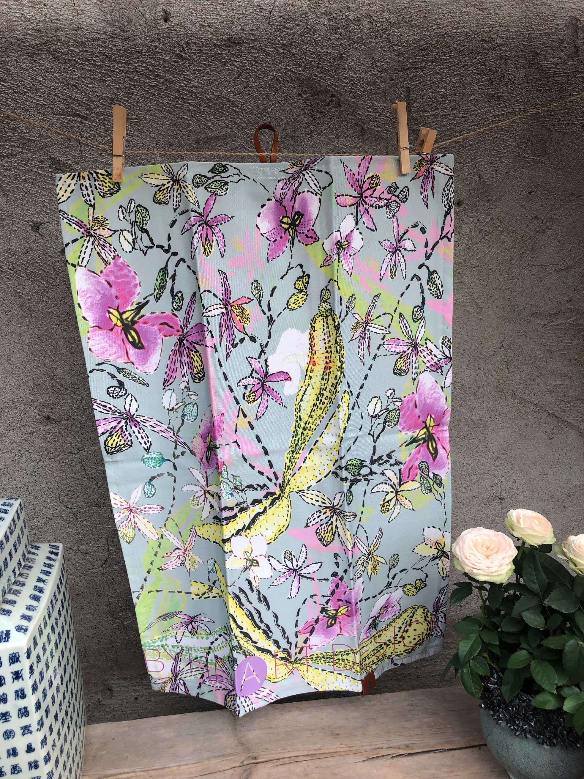 SCENTS OF ORCHIDS  | Organic Dish Towel |