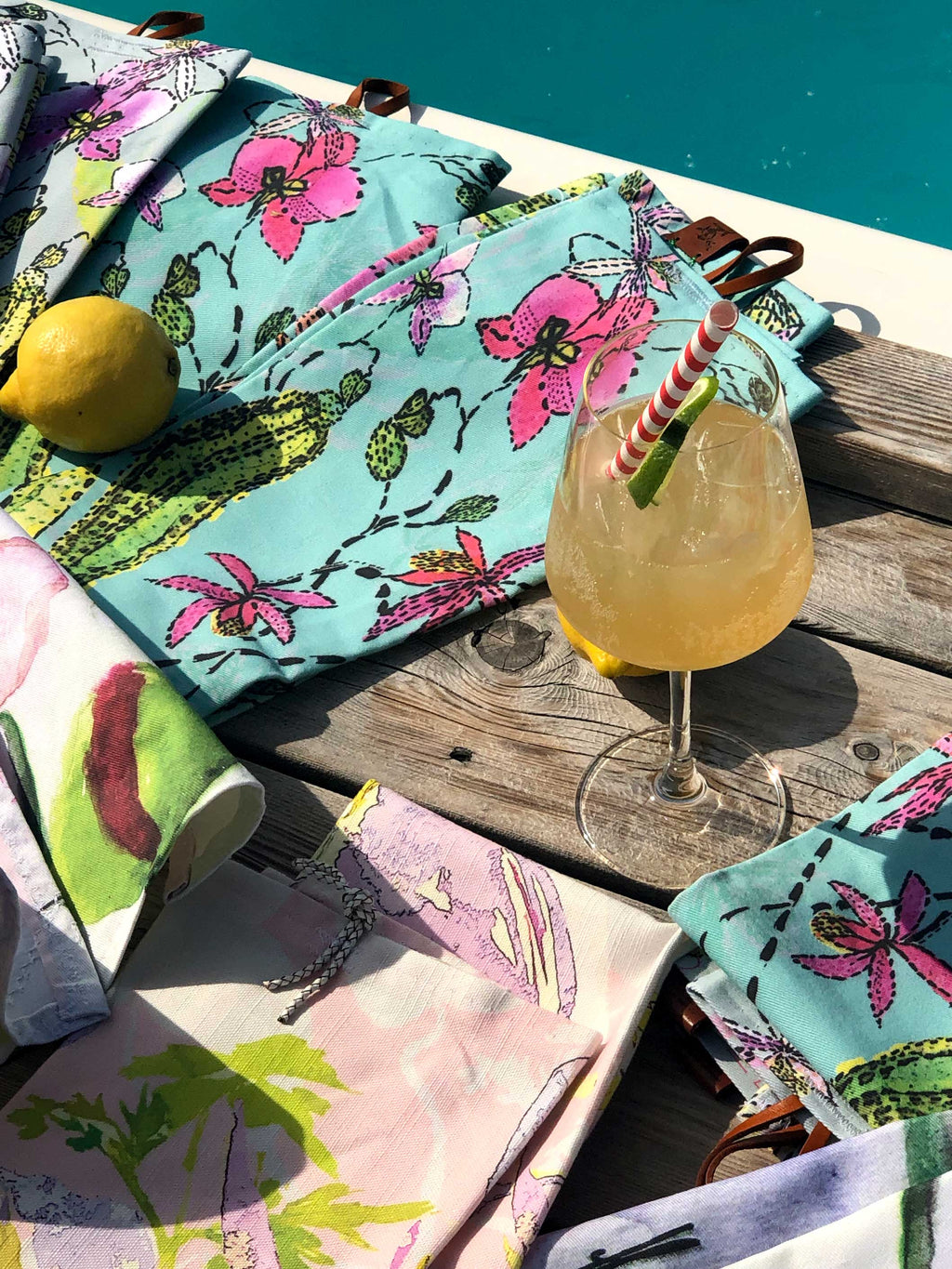 EXOTIC BLUE ORCHIDS  | Organic Dish Towel |