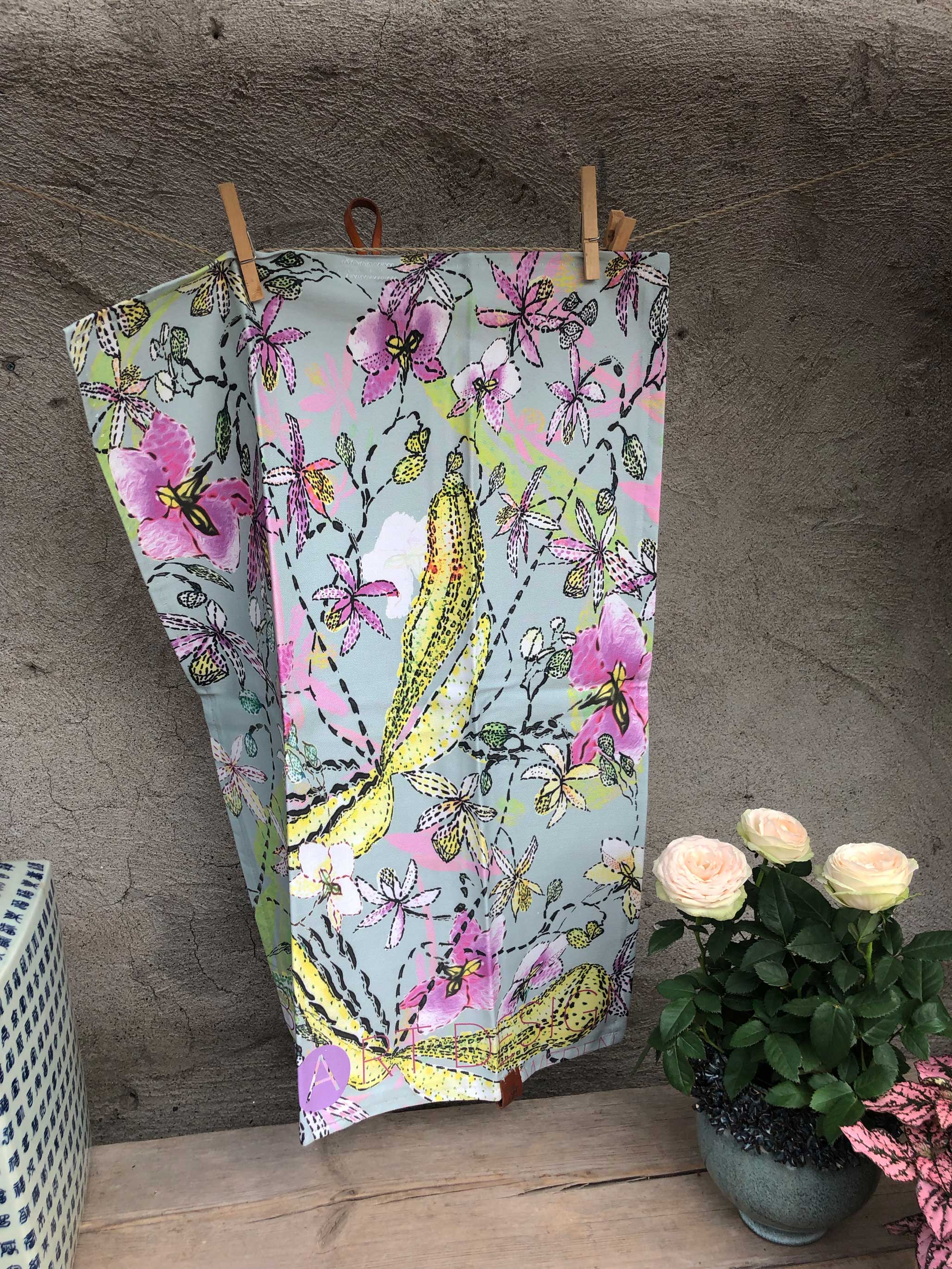 SCENTS OF ORCHIDS  | Organic Dish Towel |