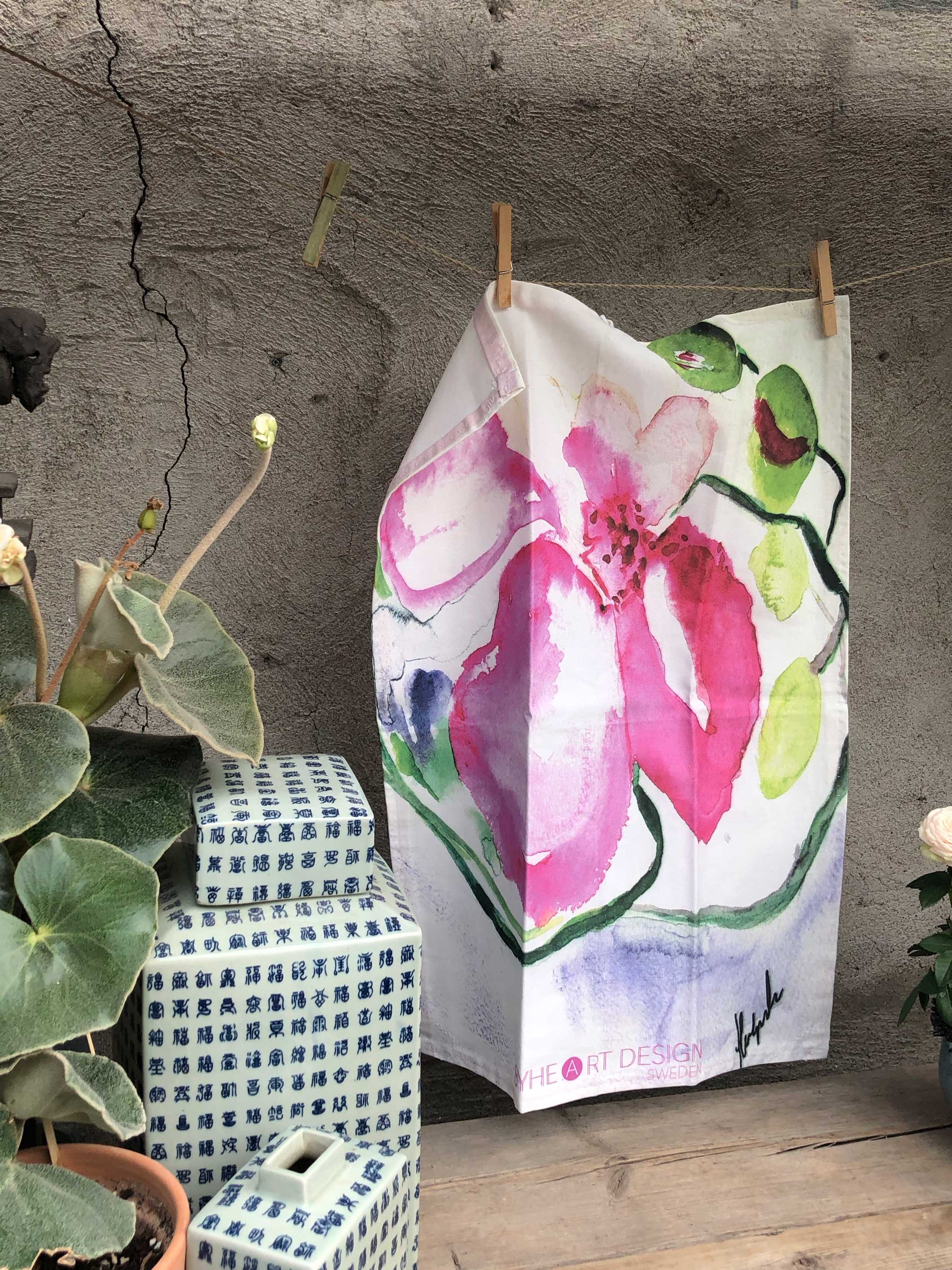 THE LONELY ORCHIDS | Organic Dish Towel |