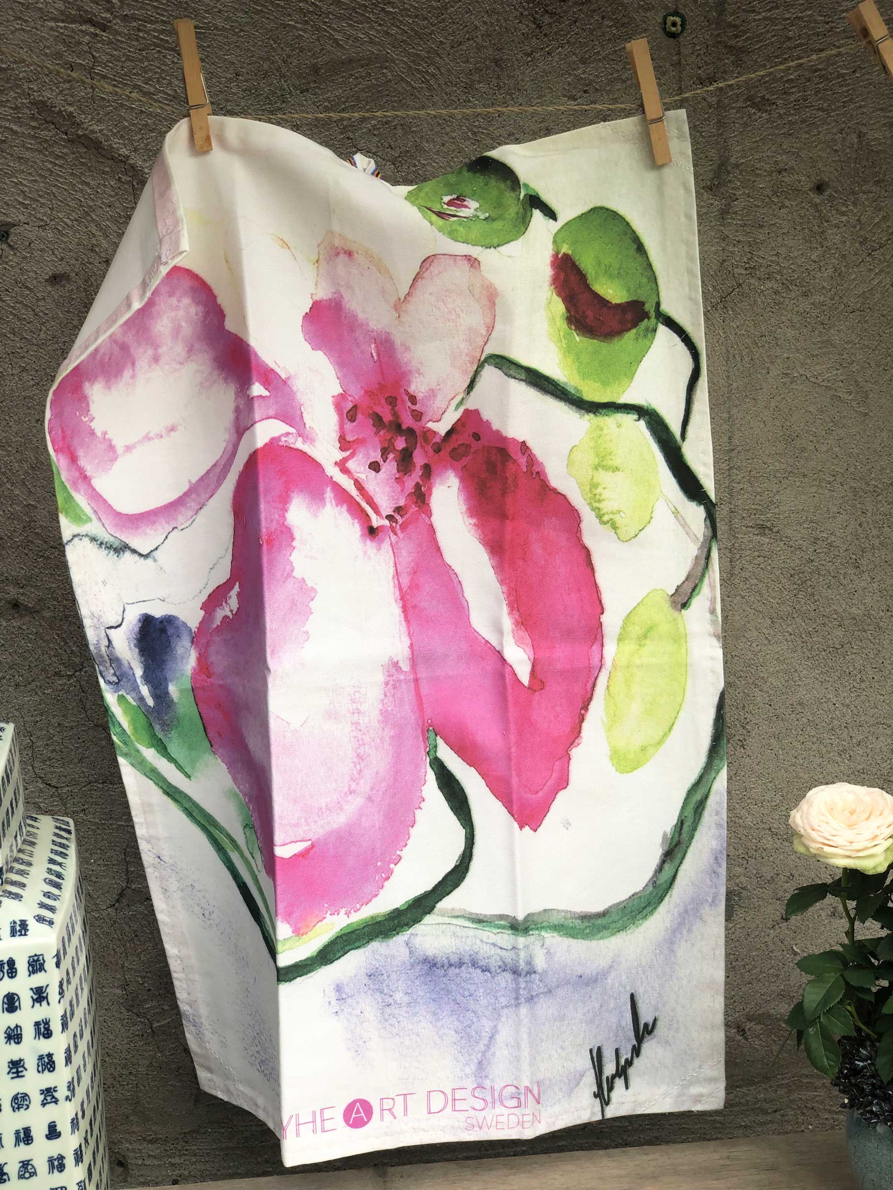 THE LONELY ORCHIDS | Organic Dish Towel |