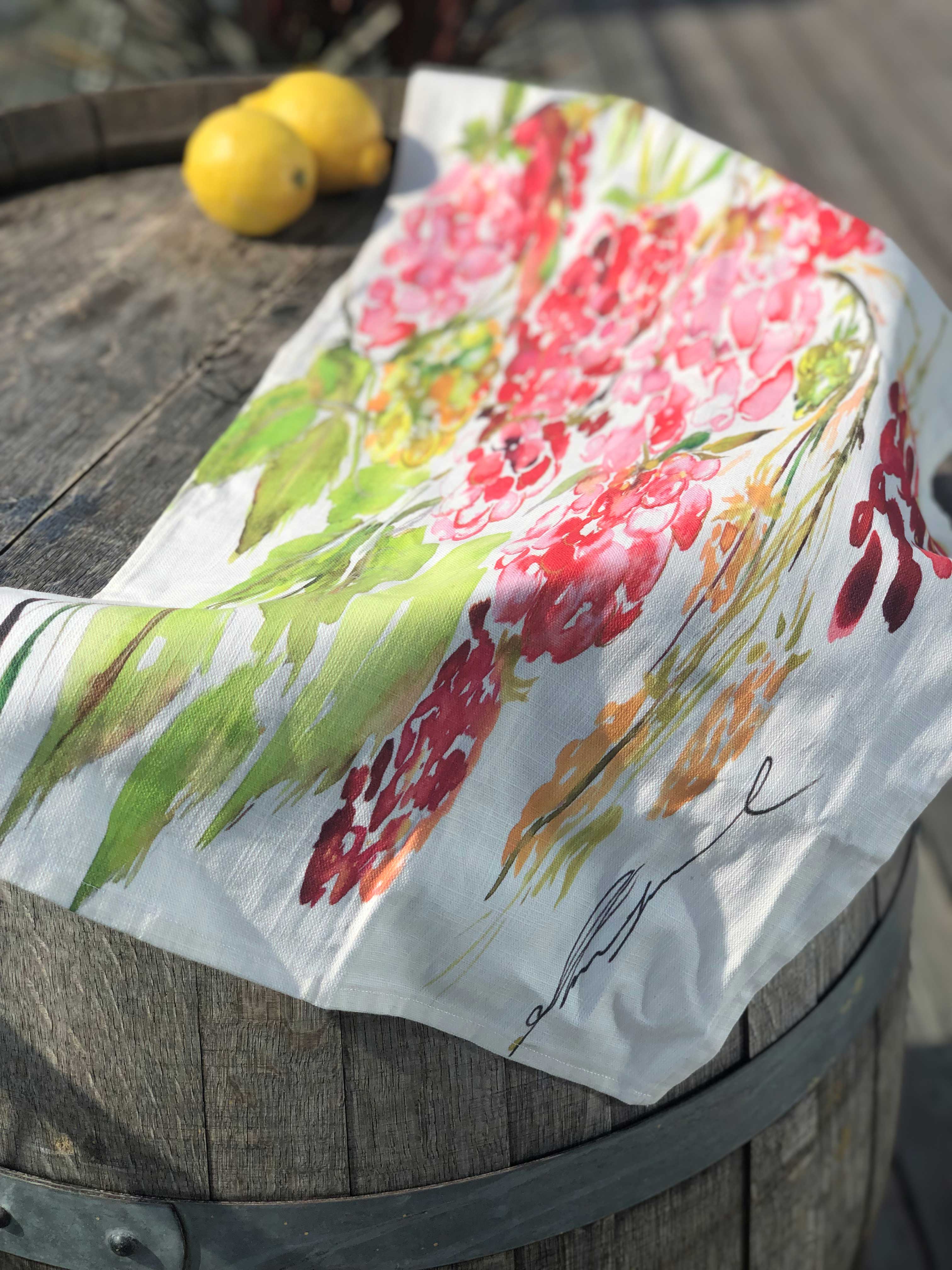 SWEET RASPBERRY | Organic Dish Towel |