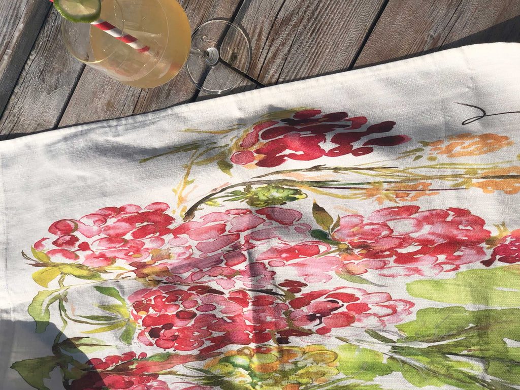 SWEET RASPBERRY | Organic Dish Towel |