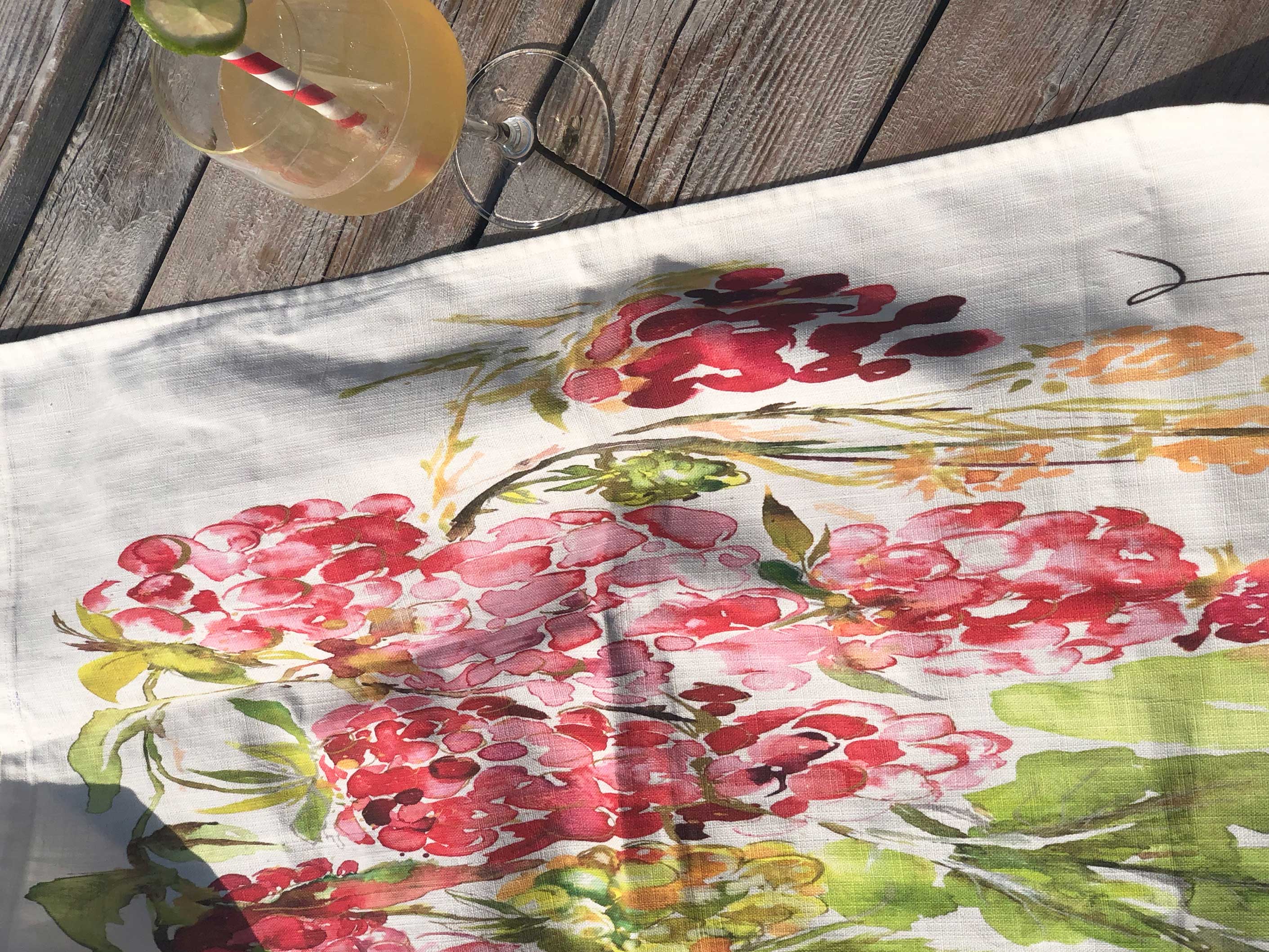 SWEET RASPBERRY | Organic Dish Towel |