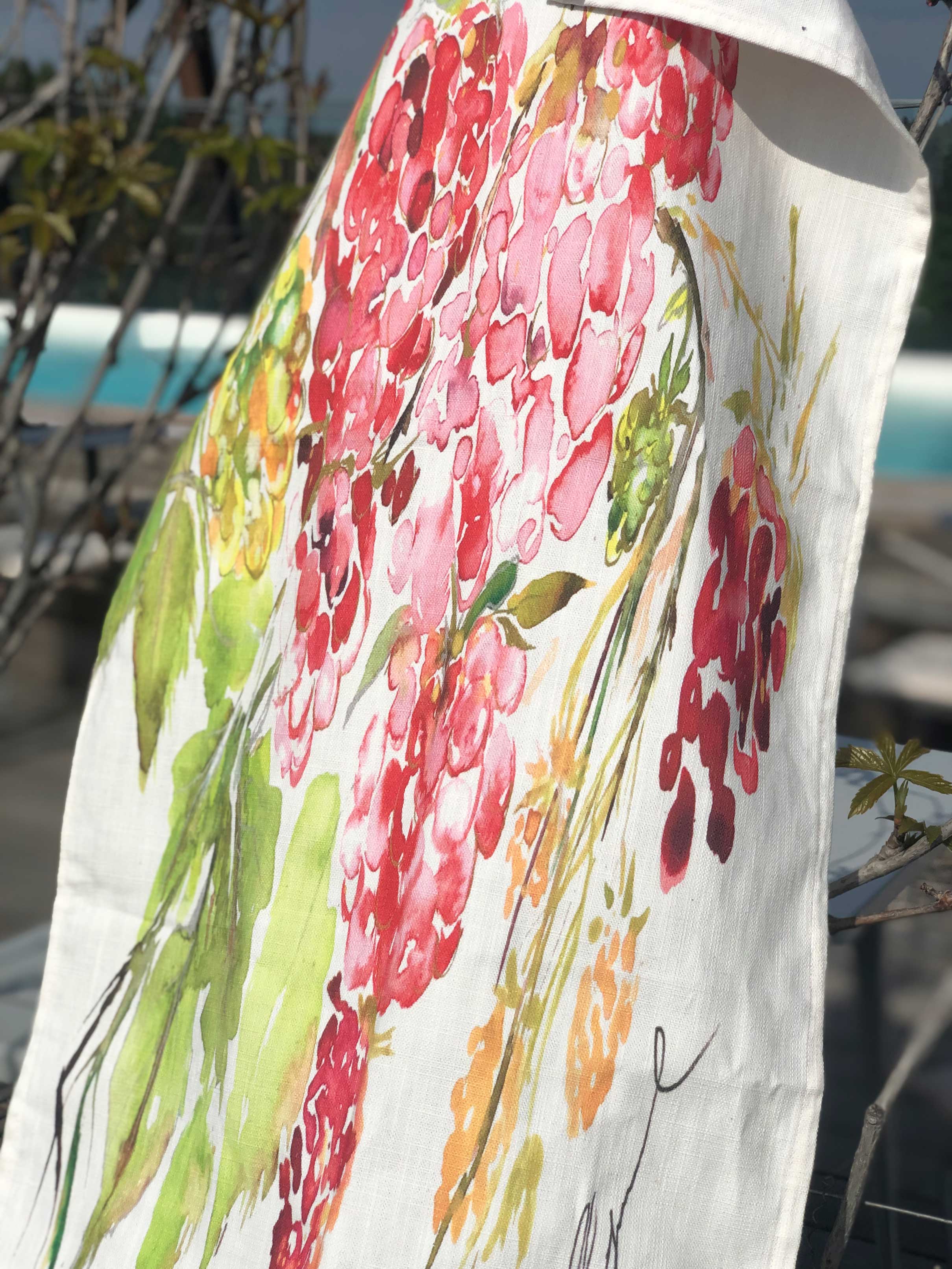 SWEET RASPBERRY | Organic Dish Towel |