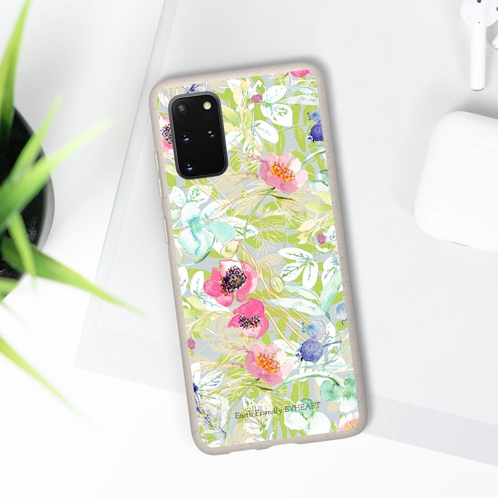 Biodegradable Case || BLUE BLOMS IN GOLLESTAN GARDEN || 