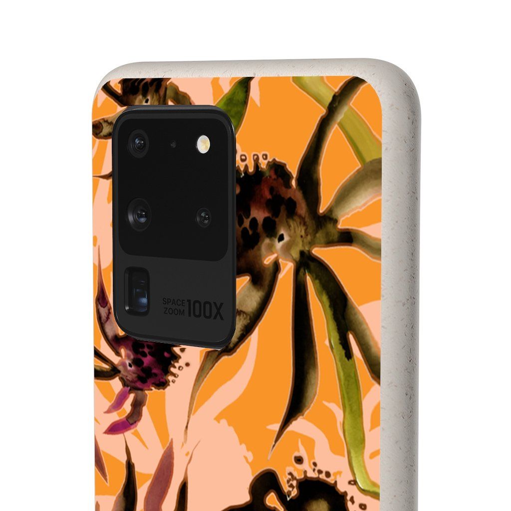Biodegradable Case || WILD BROWN FLOWERS ||