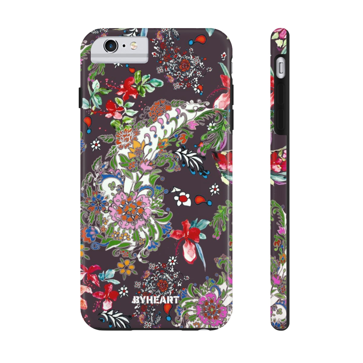 BLACK PAISLEY FLOWERS, ISFAHAN  | Tough Phone Cases, Case-Mate | 