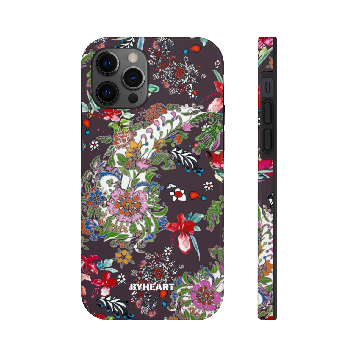 BLACK PAISLEY FLOWERS, ISFAHAN  | Tough Phone Cases, Case-Mate | 
