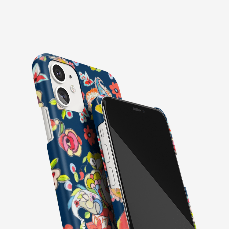 iPhone 11 case-    BE IN PEACE || DARK BLUE