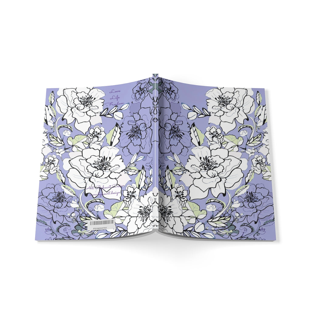 PURPLE ROSES | Softcover Notebook, A5 | 