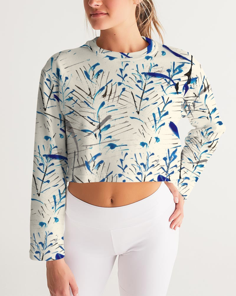 MOONLIGHT BRANCH  Women's Cropped Sweatshirt