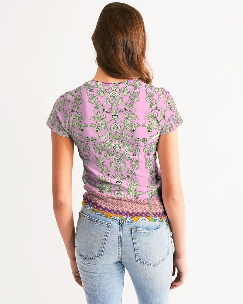 FLORAL  MIRACULOUS  WORLD - dress-pink1 Women's Tee